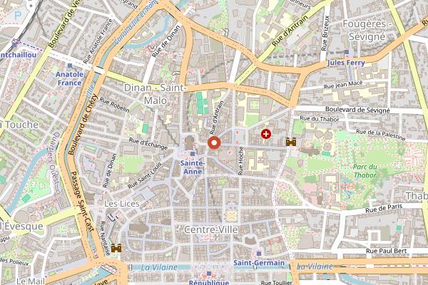 Map showing 7 Grammes in Rennes