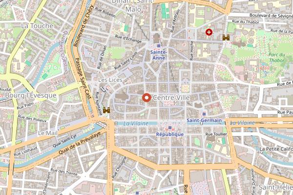 Map showing Pok in Rennes