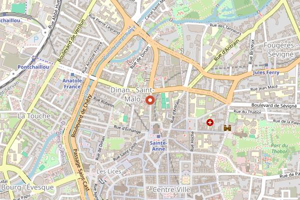 Map showing Adonis in Rennes