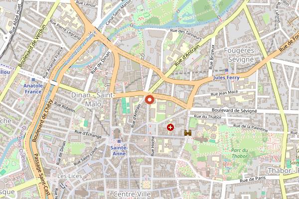 Map showing Le Yamouna in Rennes