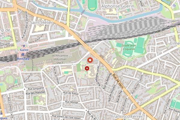 Map showing Breizh Bier Session in Rennes