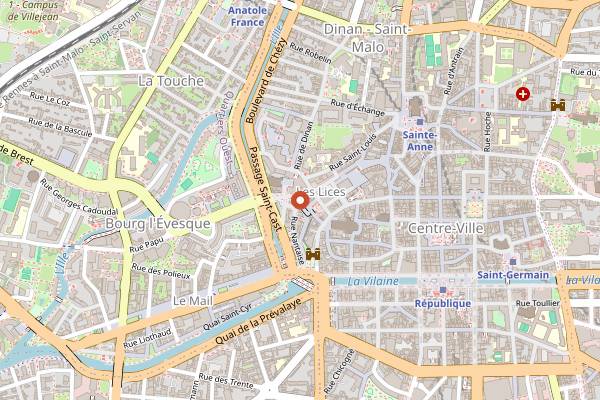 Map showing Khimaira in Rennes