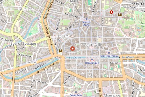 Map showing Estime in Rennes
