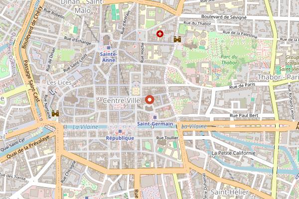 Map showing La Marmite du Saca Saca in Rennes