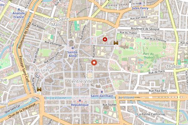 Map showing Le Nabuchodonosor in Rennes