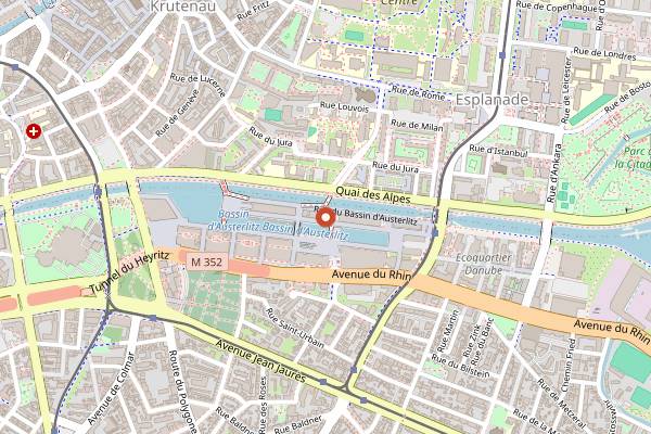Map showing Barco Latino in Strasbourg