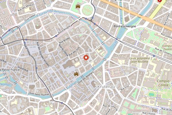 Map showing L'Alchimiste in Strasbourg