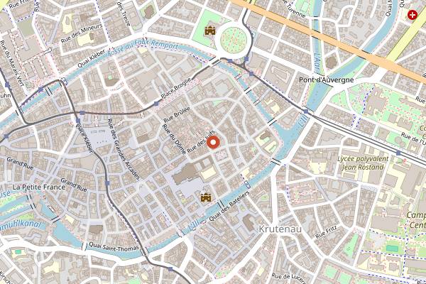 Map showing La Cabane in Strasbourg