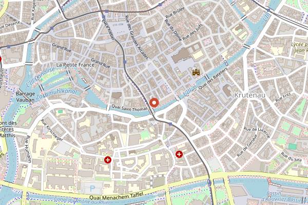 Map showing Le Douanier in Strasbourg