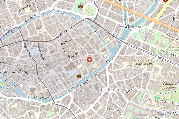 Map showing Les Aviateurs in Strasbourg