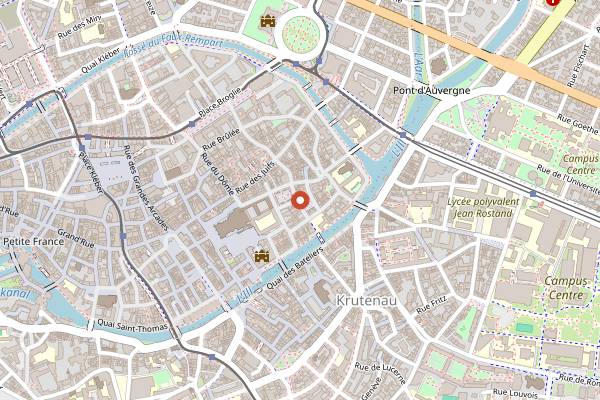 Map showing Madame C in Strasbourg