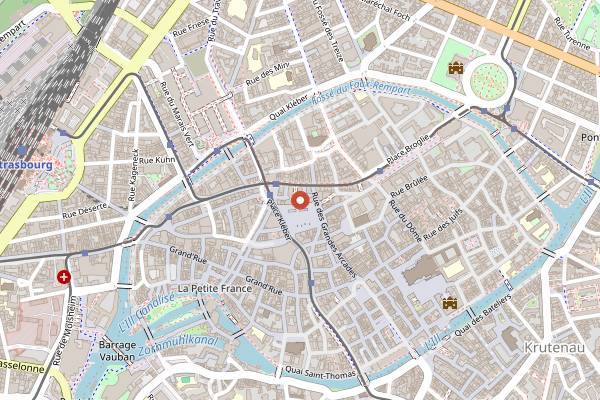 Map showing Vert Ici in Strasbourg