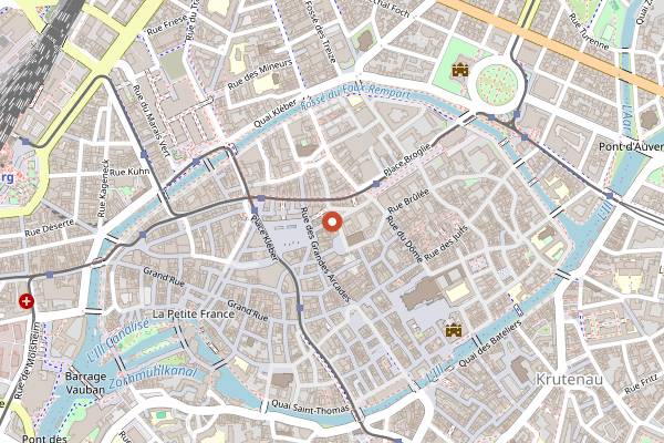 Map showing Patisserie Christian Salon de The in Strasbourg