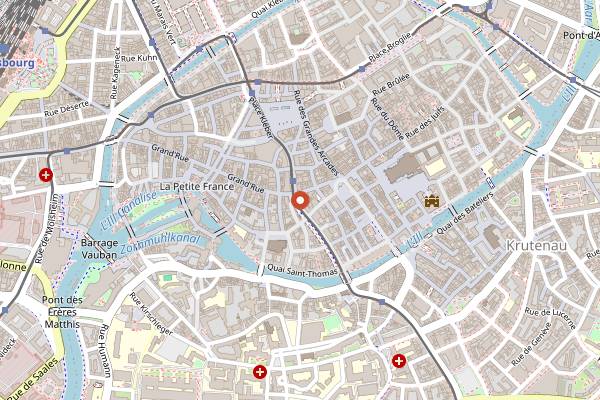 Map showing Anticafe in Strasbourg
