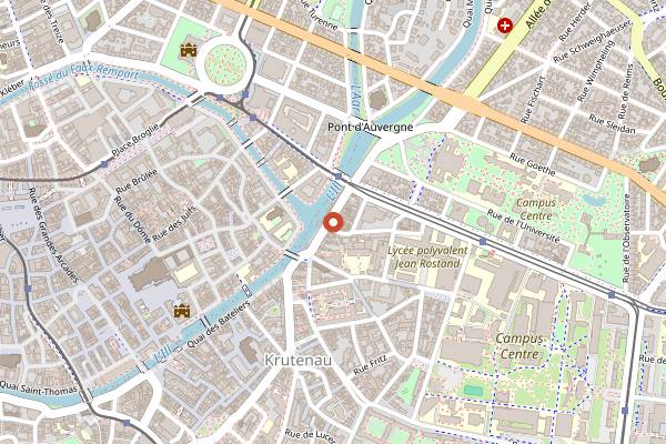 Map showing Coffee Stub in Strasbourg