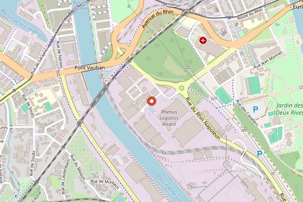 Map showing Omnino in Strasbourg