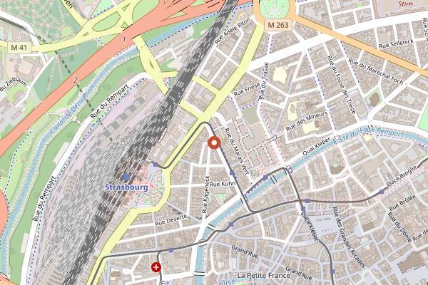 Map showing Cuisine Aptitude in Strasbourg