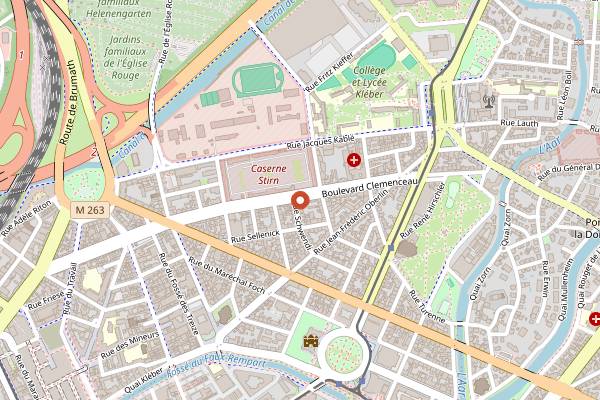 Map showing Autre Part in Strasbourg