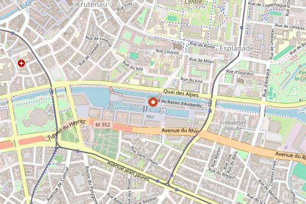 Map showing La Bouture in Strasbourg