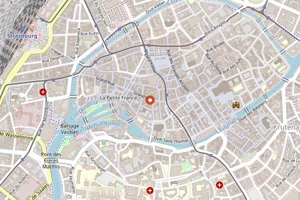 Map showing Origin Coffee Shop Vegetal in Strasbourg
