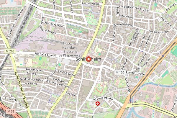 Map showing Fete de la Biere de Schiltigheim in Strasbourg