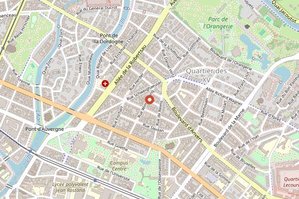 Map showing de:ja in Strasbourg