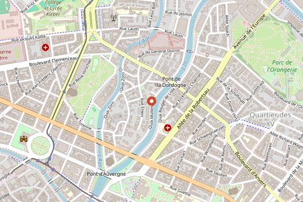 Map showing Guillaume Scheer - Les Plaisirs Gourmands in Strasbourg