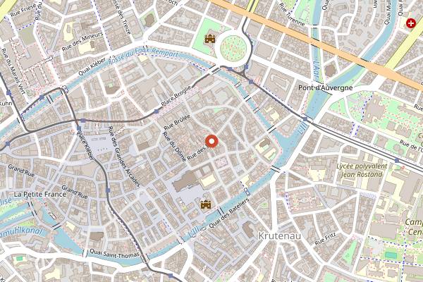 Map showing La Casserole in Strasbourg