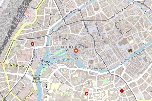 Map showing Umami in Strasbourg