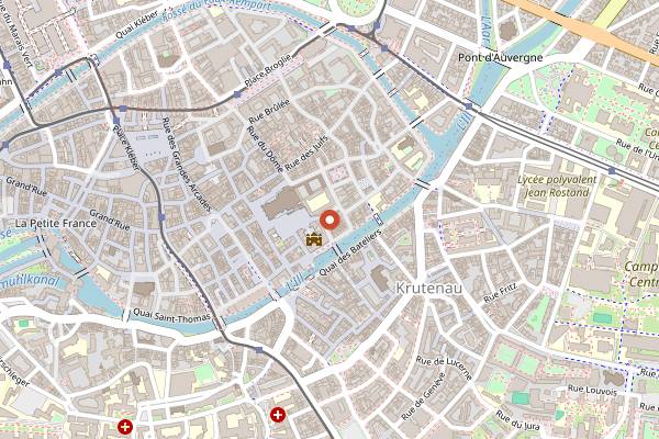 Map showing Au Fond du Jardin in Strasbourg