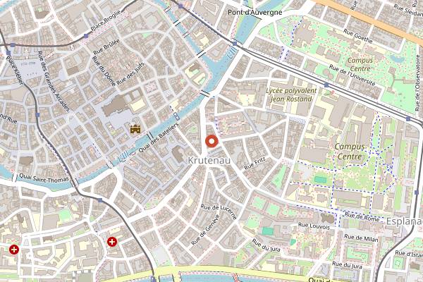 Map showing Le Transsiberien in Strasbourg