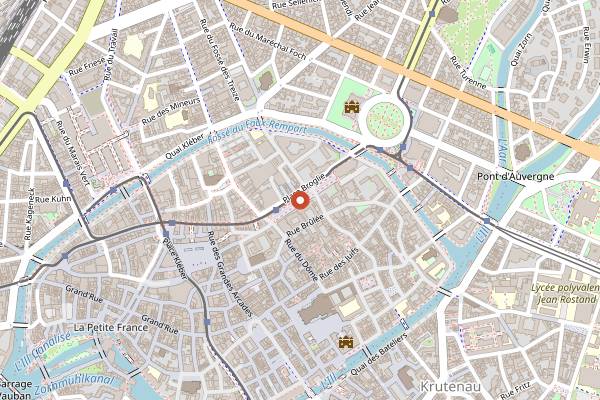 Map showing Marche de la Place Broglie in Strasbourg