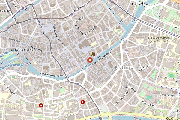 Map showing Marche du Marche aux Poissons in Strasbourg