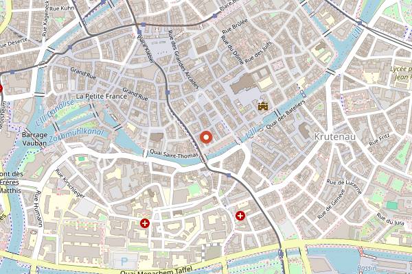 Map showing Bistrot Coco in Strasbourg