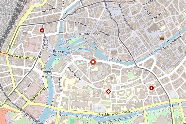 Map showing Fink'Stuebel in Strasbourg
