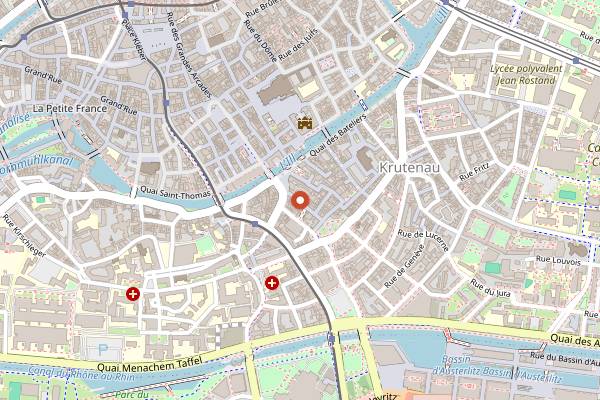 Map showing Le Banquet des Sophistes in Strasbourg
