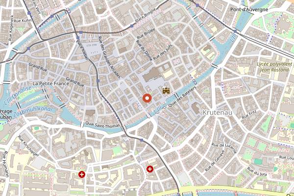 Map showing Le Tire-Bouchon in Strasbourg