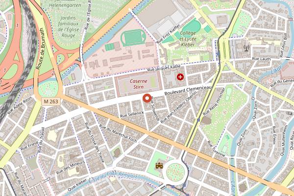 Map showing Les Sales Gosses in Strasbourg
