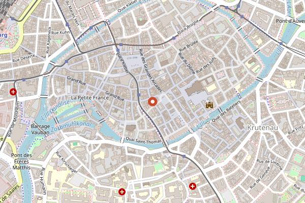 Map showing Terres a Vin in Strasbourg