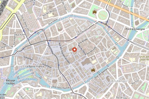 Map showing Vino Strada in Strasbourg