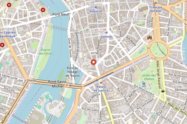Map showing Loma Patisserie in Toulouse