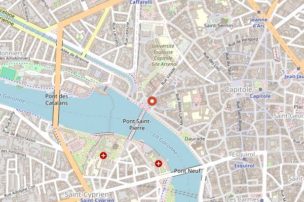 Map showing Le Bar Basque in Toulouse