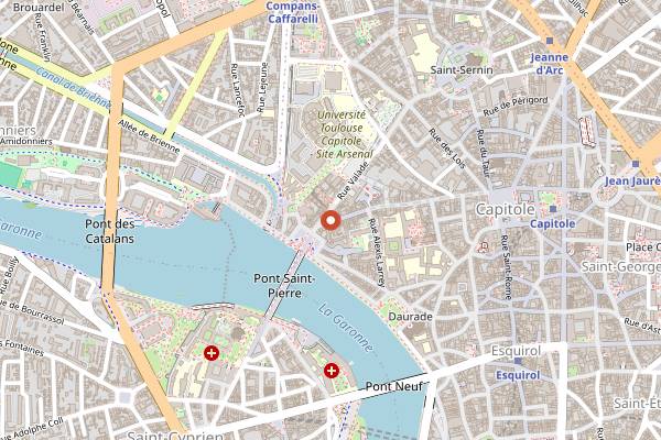 Map showing Le Bistroquet in Toulouse