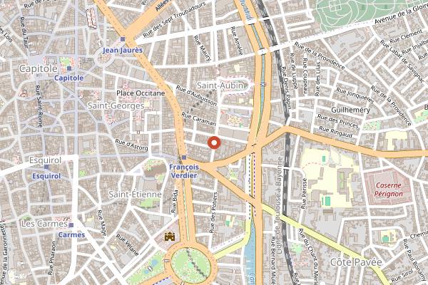 Map showing Beer Mosaic in Toulouse