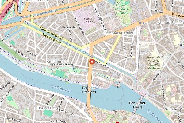 Map showing Le Local Mini Brasserie in Toulouse