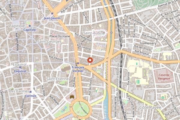 Map showing Le Petit London in Toulouse