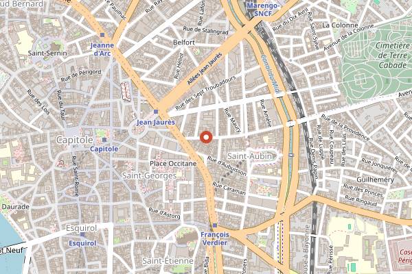 Map showing La Conserverie in Toulouse