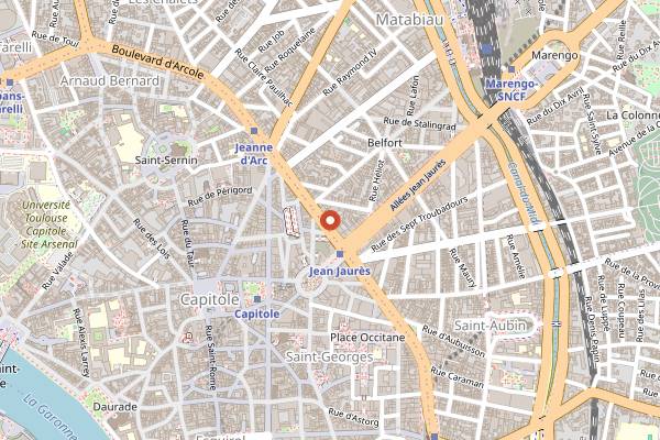 Map showing Smart Coffee in Toulouse