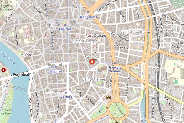 Map showing Fufu Toulouse in Toulouse