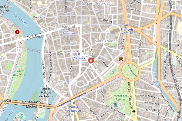 Map showing Il Paradiso in Toulouse